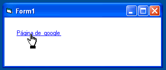 vista del HyperLink en el Label