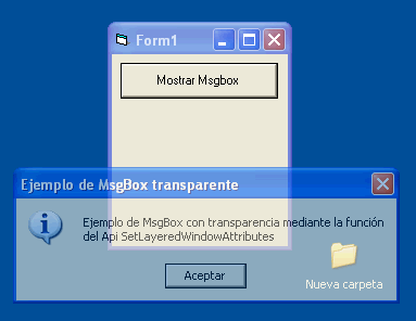 vista previa del msgbox transparente