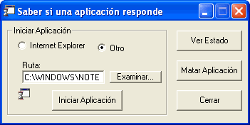 formulaio para ver el estado de la aplicacion
