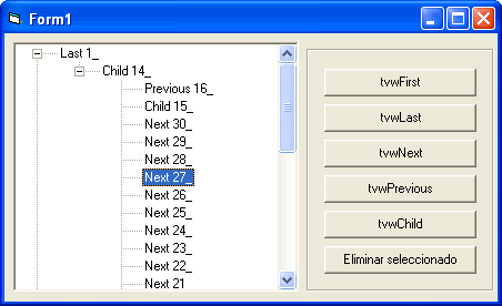 vista del formulario con los controles para el ejemplo