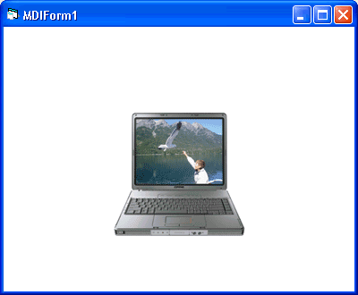 Vista del Formulario Mdi con la imagen de fondo
