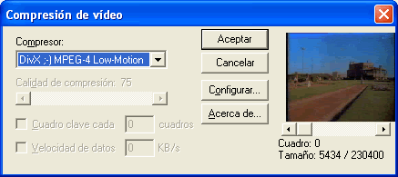 vista previa del video antes de comprimir