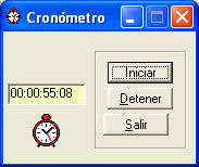vista previa del cronómetro