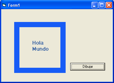 dibujando en visual basic - simple ejemplo que utiliza algunas funciones propiedades y métodos gráficos