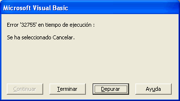 vista previa de la ventana de error al presionar cancelar