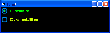 vista del ejemplo para descargar para utilizar botones de opción mediante gráficos