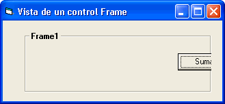 Vista previa de un FRame como contenedor