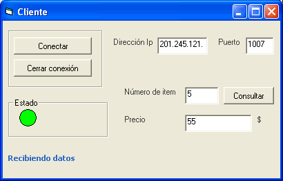 form cliente que recibe el item de la base de datos