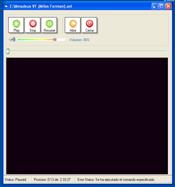 vist del programa para reproducir videos en visual basic